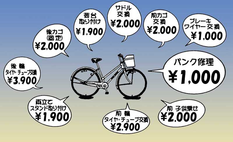 岐阜市正木中の出張自転車修理専門店｜お店やサービスを見つけるサイト 